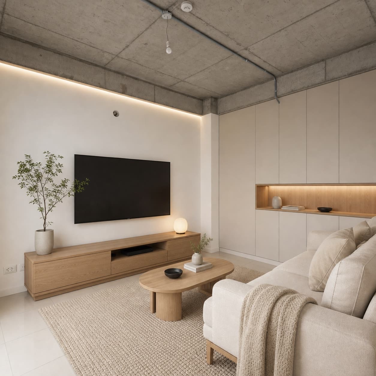 Japandi HDB redesign by ElumiHome AI