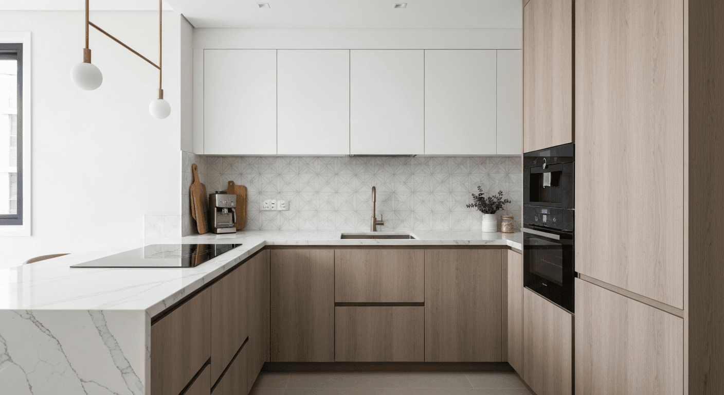 HDB Kitchen Design Ideas Singapore 2026 — Wet & Dry, Small Spaces