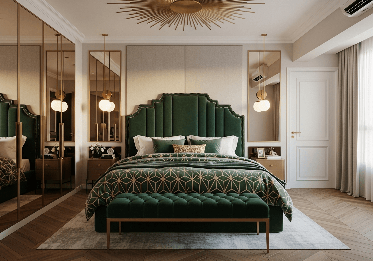 Art Deco Singapore Master Bedroom design Singapore