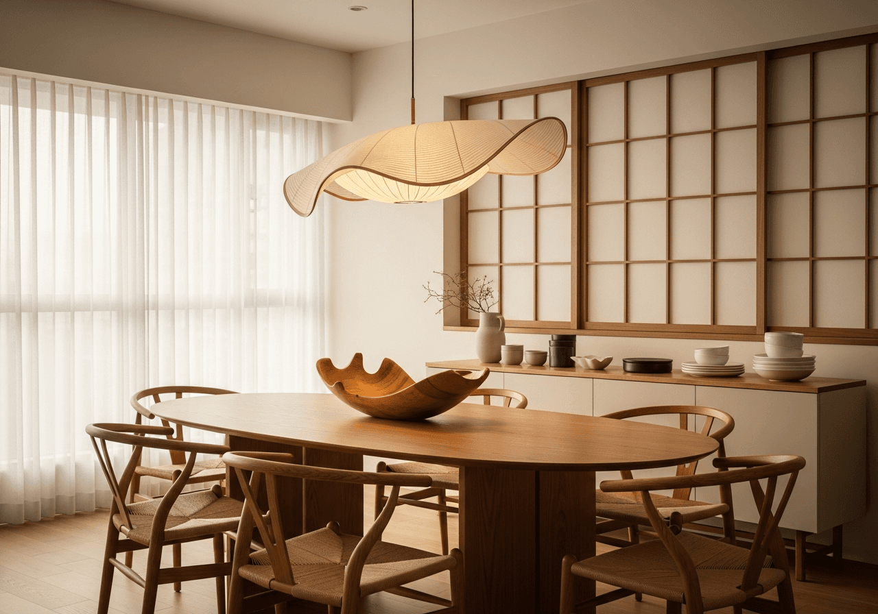 Japandi Dining Room design Singapore