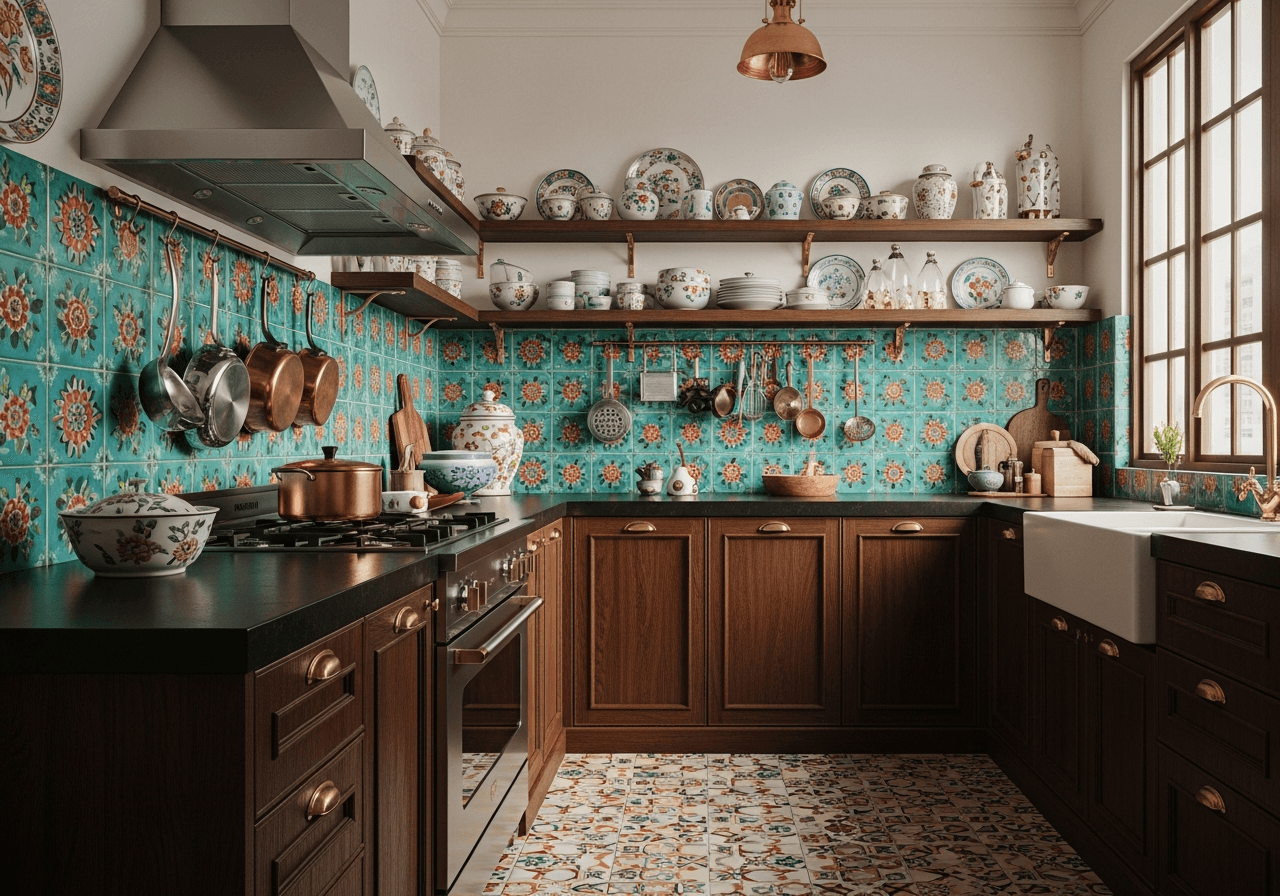 Peranakan-Inspired Kitchen design Singapore