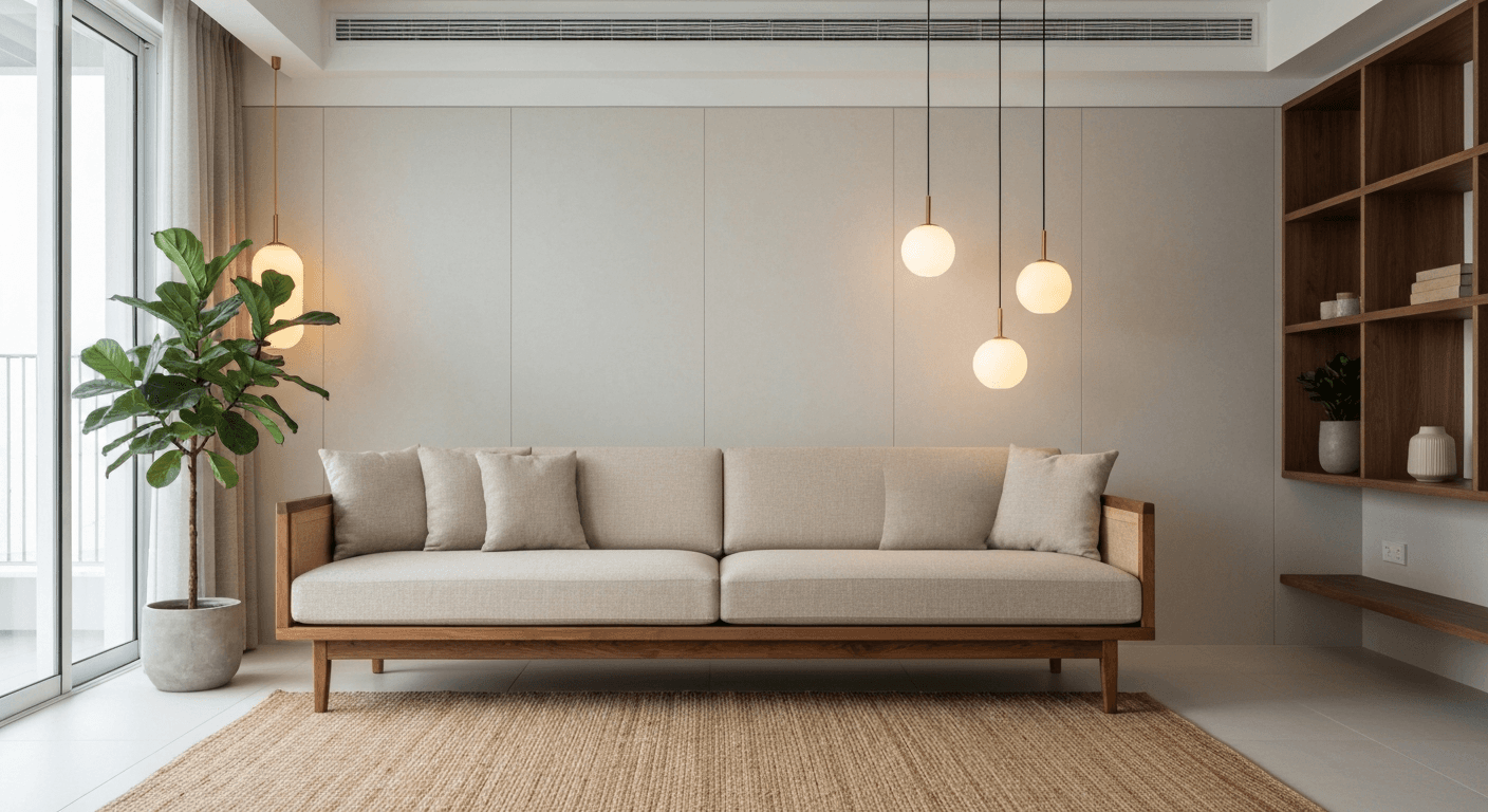 Japandi HDB redesign by ElumiHome AI