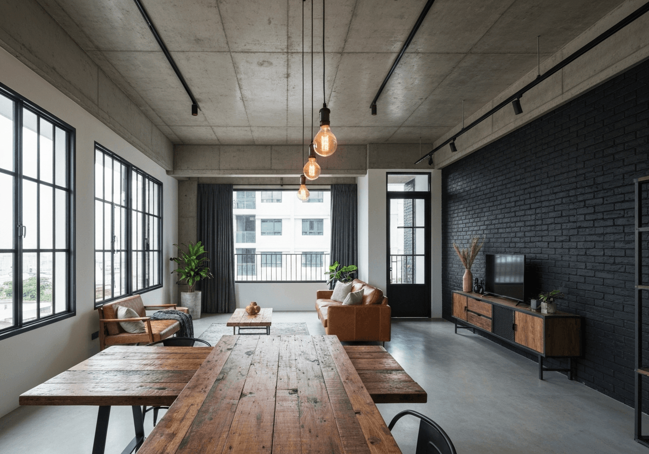 Industrial Loft interior design Singapore