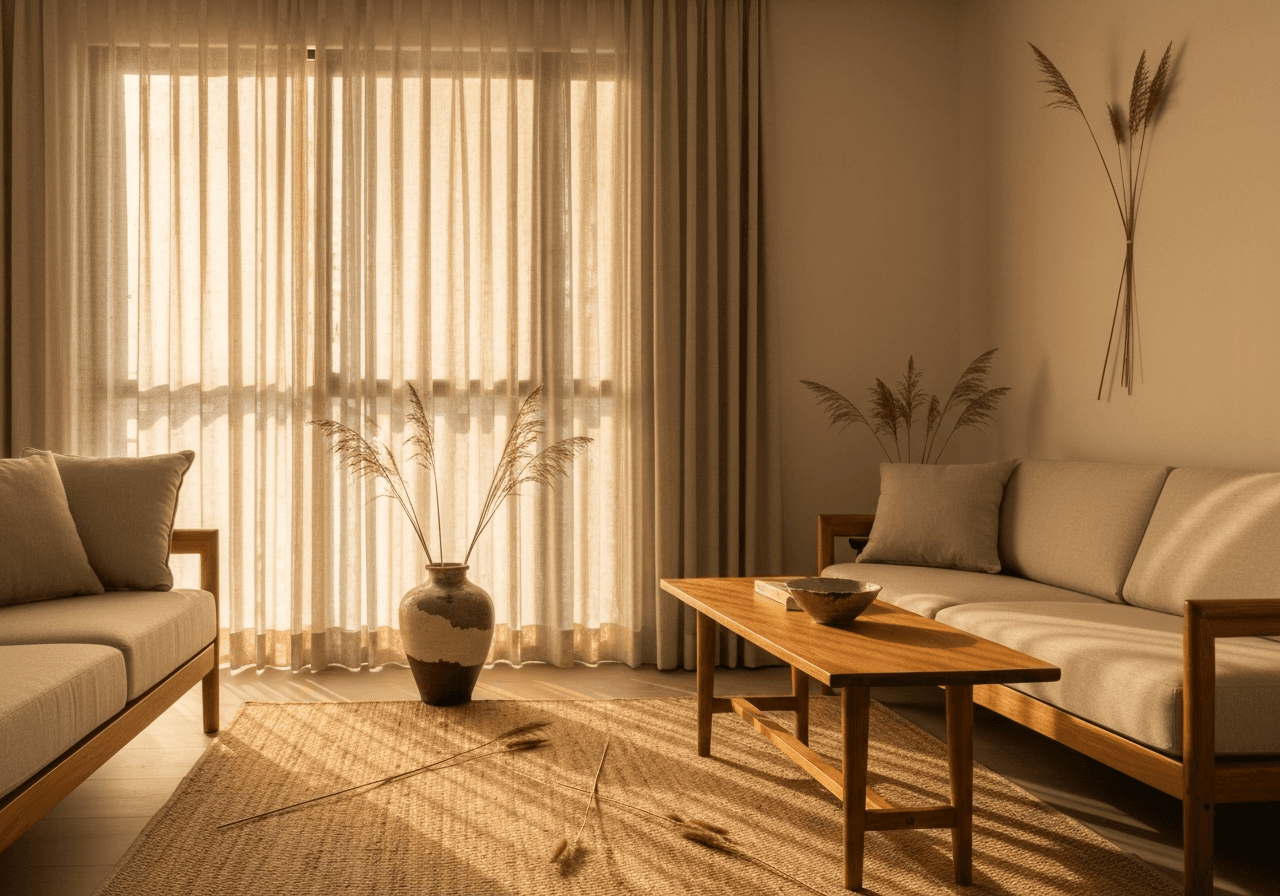 Japandi interior design style preview for Singapore HDB
