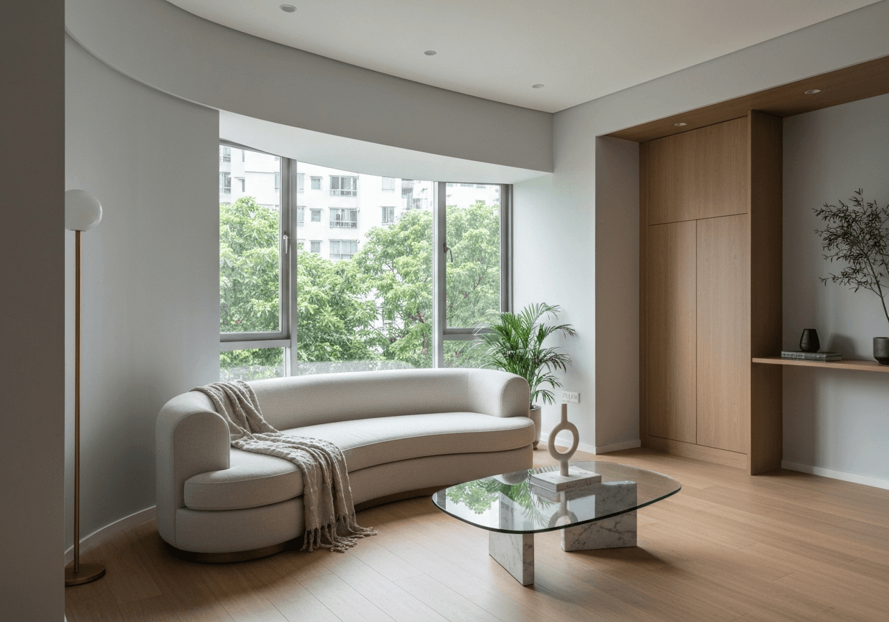 Korean Minimalist interior design Singapore