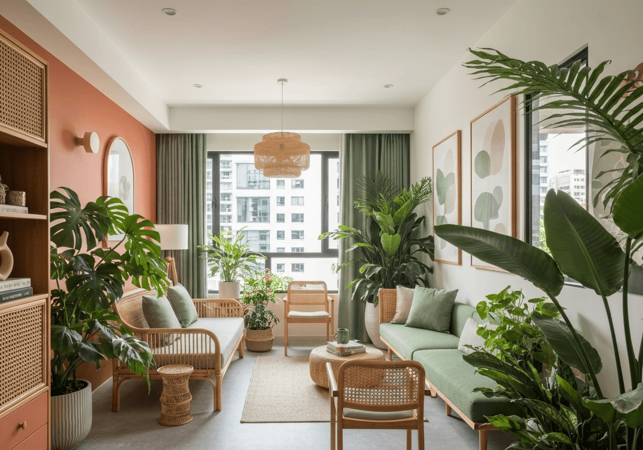 Tropical Modern interior design Singapore